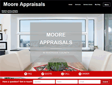 Tablet Screenshot of mooreappraisals.com